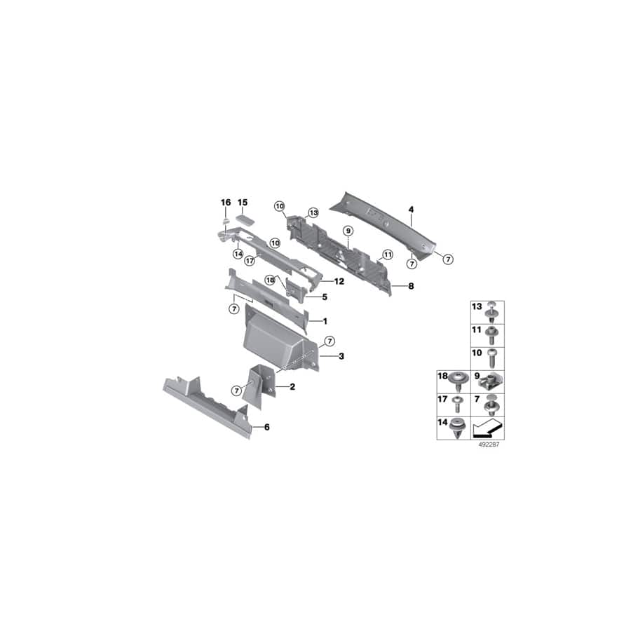 Genuine BMW 51467329127 Cover For Rollover Protection Bar, Left SCHWARZ (Inc. 218d, M235iX & M240i)