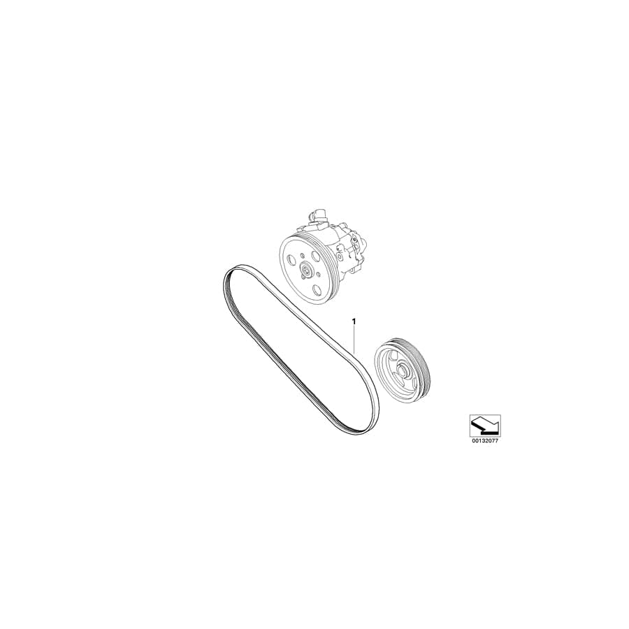 Genuine BMW 11287790919 R50 Ribbed V-Belt 3PK 863 (Inc. One D)