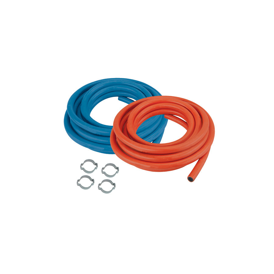 Gys 039094 Set Of 2 X 4M Ox & Ad Hoses (Ø6.3Mm) + Hose Clips Welding Accessories