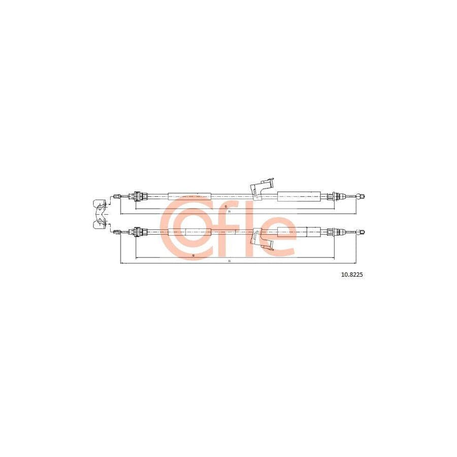 Cofle 10.8225 Hand Brake Cable