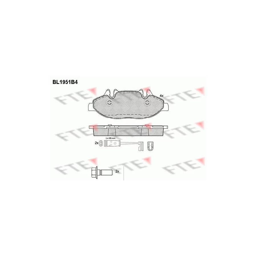 FTE 9010537 Brake Pad Set