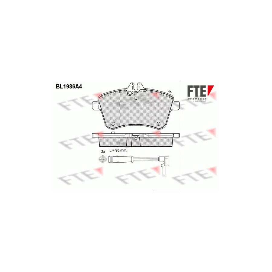 FTE Bl1986A4 Brake Pad Set
