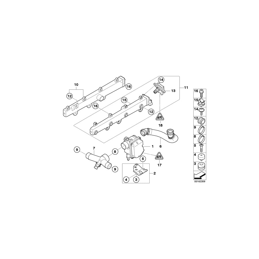 Genuine BMW 13417838262 E90 E92 Gasket (Inc. M3)