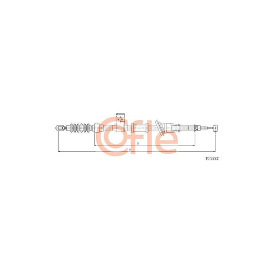 Cofle 10.8222 Hand Brake Cable