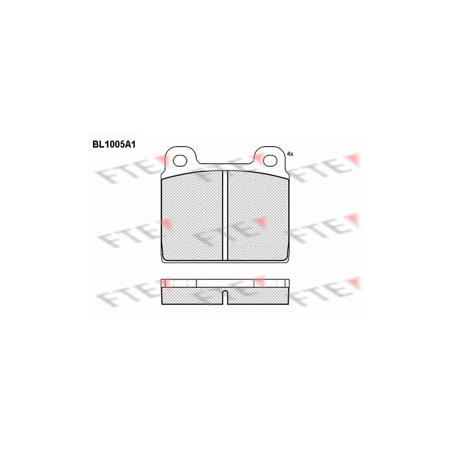 FTE Bl1005A1 Brake Pad Set