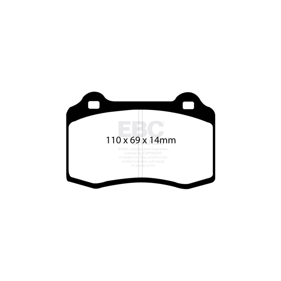 EBC DP1140 Cadillac Citroen Peugeot Volvo Ultimax Front/Rear Brake Pads - Brembo/Girling/TRW Caliper 2 | ML Performance UK Car Parts