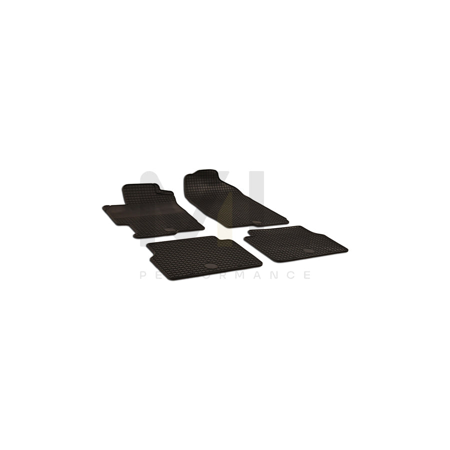 WALSER 50383 Floor mat set for MAZDA 6 Elastomer, Front and Rear, Quantity: 4, Black