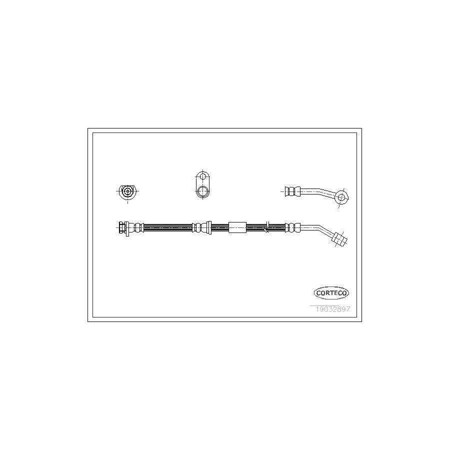 Corteco 19032897 Brake Hose for Honda CIVIC