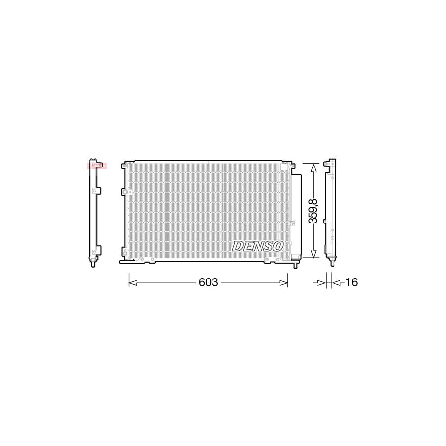 DENSO DCN50047 Air Conditioning Condenser