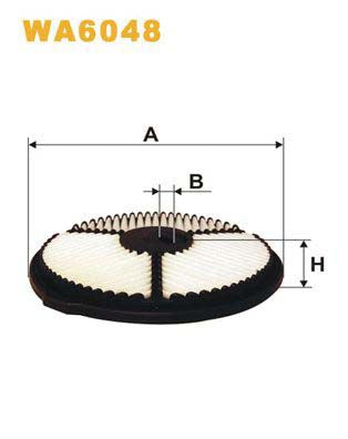 WIX Filters WA6048 Air Filter For Suzuki Swift