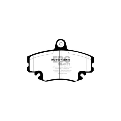 EBC DP4959R Dacia Renault Yellowstuff Front Brake Pads - Bendix/TRW Caliper 2 | ML Performance UK Car Parts