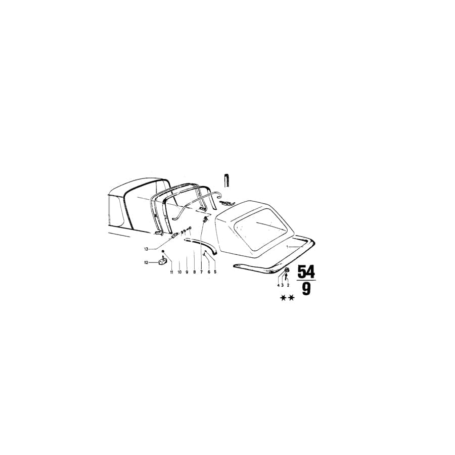 Genuine BMW 54311843418 Case (Inc. 2002)