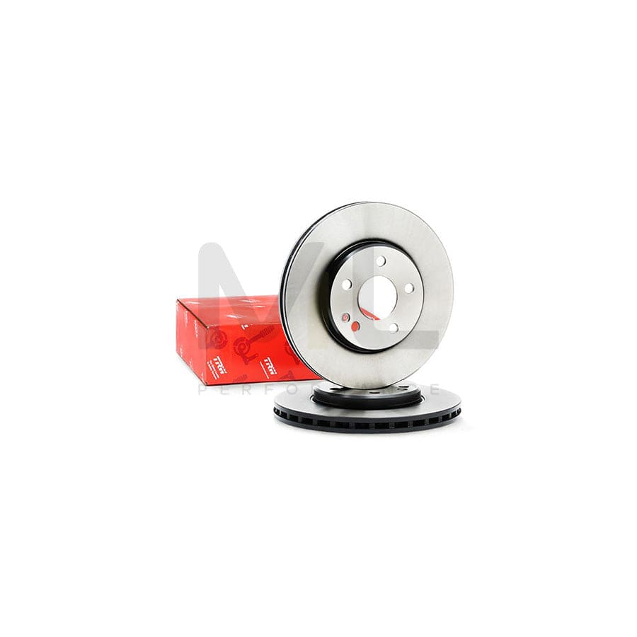 TRW DF4454 Brake Disc Vented, Painted  - 1 piece