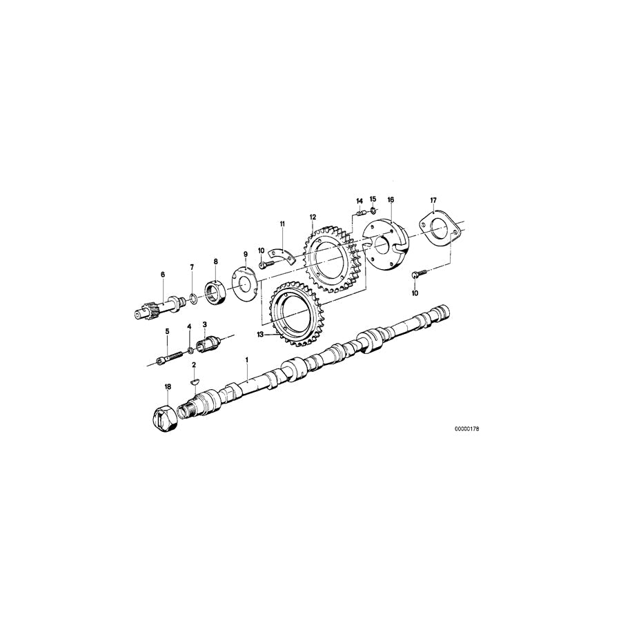 Genuine BMW 11311250091 E24 E23 E12 Distributor Drive (Inc. 3.0L, 3.0SBav & 525i)