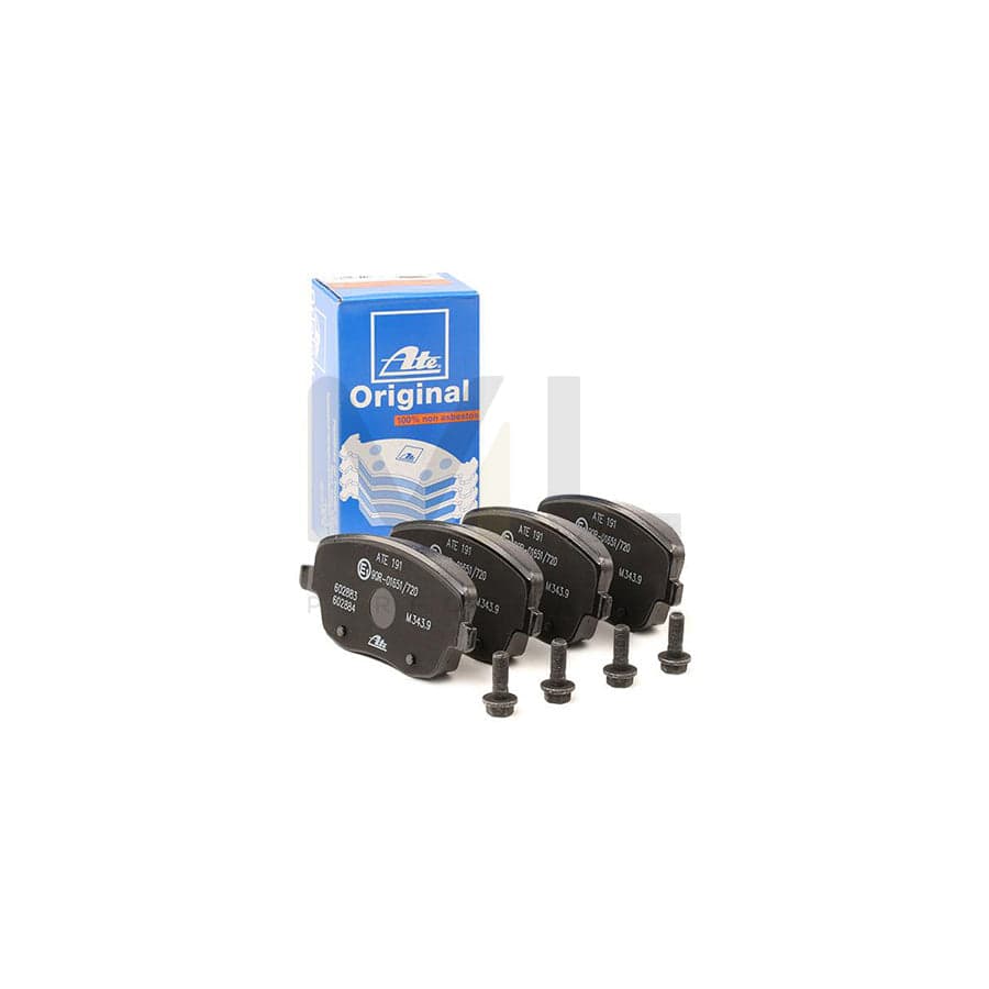 ATE 13.0460-2883.2 Brake pad set excl. wear warning contact, not prepared for wear indicator, with brake caliper screws