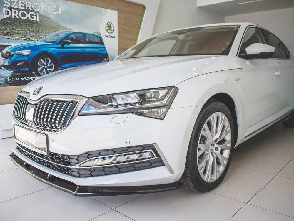 Maxton Design Skoda Superb MK3 Fl Front Splitter V.2