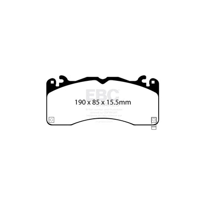 EBC P2DK041RP1 Ford Mustang Front Kit RP1 Full Race Pads & 2-Piece Fully-Floating Discs 2 | ML Performance UK Car Parts