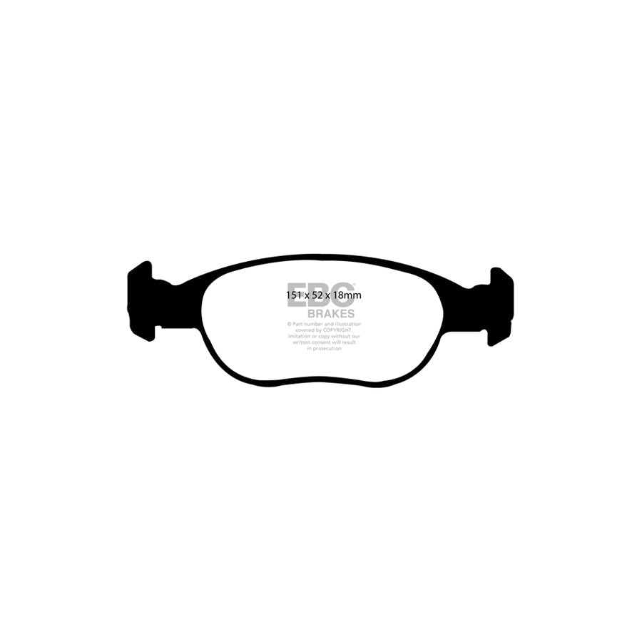 EBC DP1141 Fiat Punto Ultimax Front Brake Pads 2 | ML Performance UK Car Parts