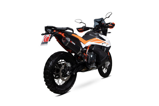 Scorpion RKT91BCER KTM Serket Parallel Slip-On - Black Ceramic Coated Sleeve (Adventure 790 / Adventure 790 R) | ML Performance UK UK