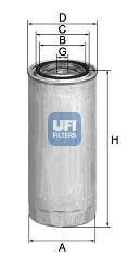 UFI 24.372.00 Fuel Filter For Nissan Trade Platform / Chassis