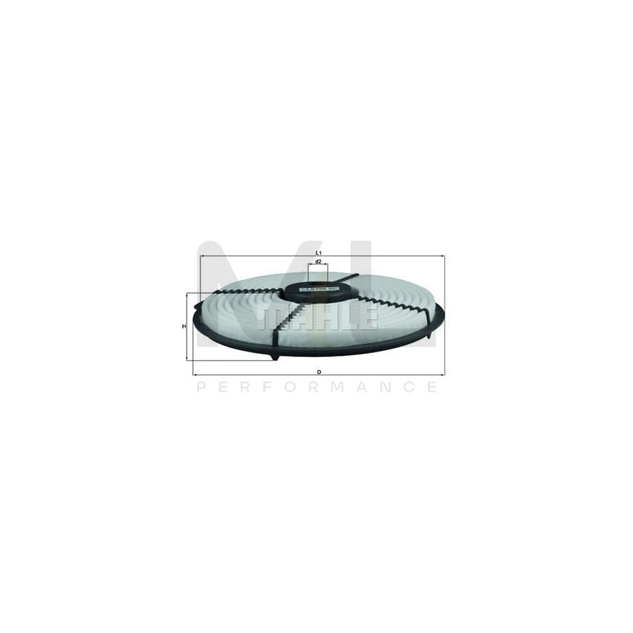 MAHLE ORIGINAL LX 729 Air Filter Filter Insert | ML Performance Car Parts