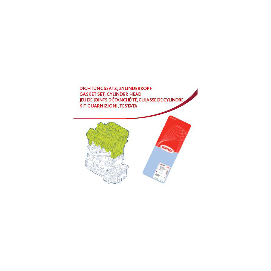 Corteco 83403606 Gasket Set, Cylinder Head