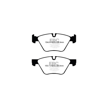 EBC PD07KF045 BMW E82 E88 Redstuff Front Brake Pad & USR Disc Kit - ATE Caliper 2 | ML Performance UK Car Parts