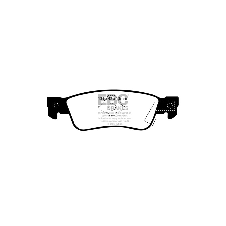 EBC PDKR446 Isuzu Trooper Ultimax Rear Brake Pad & Plain Disc Kit 2 | ML Performance UK Car Parts