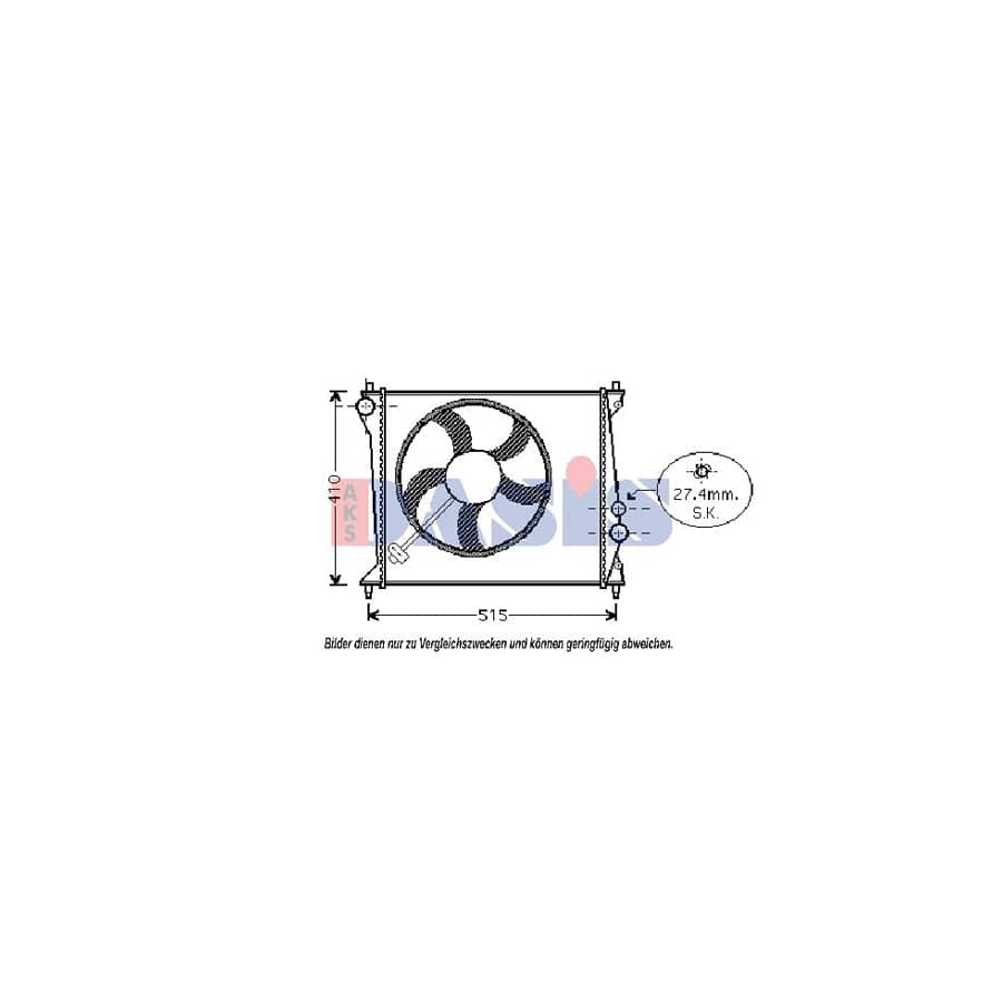 AKS Dasis 480006N Engine Radiator for Audi A2 (8Z0)