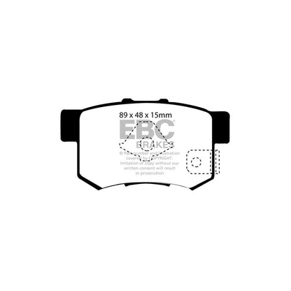 EBC PD06KR430 Honda CR-V Mk2 Greenstuff Rear Brake Pad & USR Disc Kit 2 | ML Performance UK Car Parts