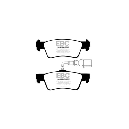 EBC DP21907 VW Greenstuff Rear Brake Pads - ATE Caliper (Inc. Caravelle & Transporter) 2 | ML Performance UK Car Parts
