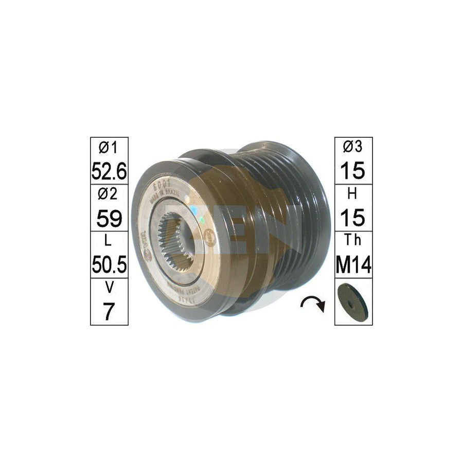 Era Zn6001 Alternator Freewheel Clutch
