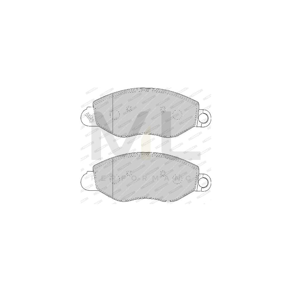 Ferodo Premier Eco Friction FVR1461 Brake Pad Set for Ford Transit With Acoustic Wear Warning, With Accessories