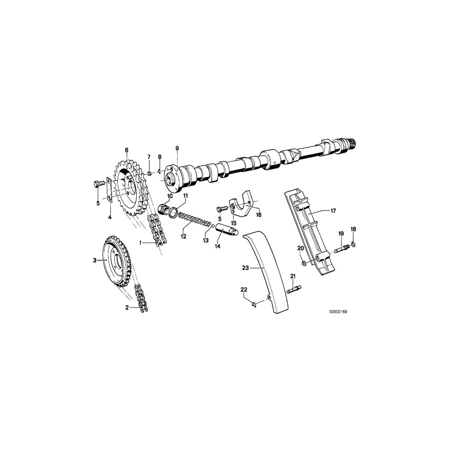 Genuine BMW 11311272442 E28 E12 E21 Camshaft (Inc. 318i, 518 & 316i)
