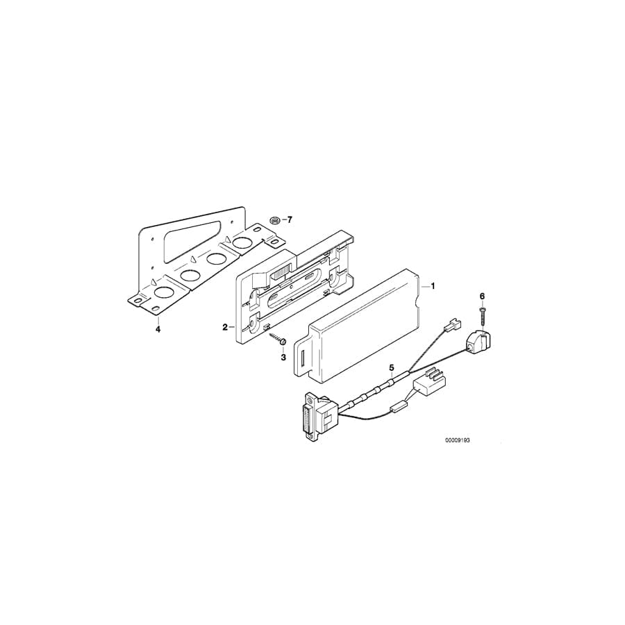 Genuine BMW 84128375232 E36 Car Telephone Connection Cable MOTOROLA D-NETZ (Inc. 316i 1.6, 318tds & 318is)
