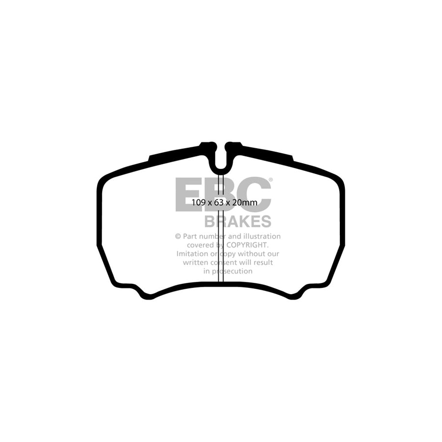 EBC PDKR451 Iveco Daily Ultimax Rear Brake Pad & Plain Disc Kit - Brembo Caliper 2 | ML Performance UK Car Parts