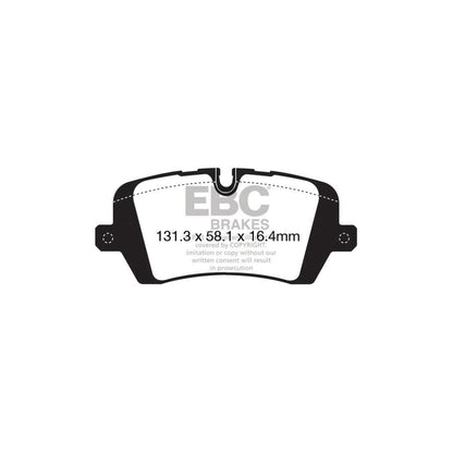 EBC PDKR1044 Land Rover Ultimax Rear Brake Pad & Plain Disc Kit - TRW Caliper 2 | ML Performance UK Car Parts