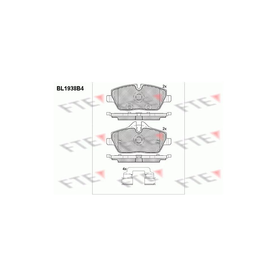 FTE 9010529 Brake Pad Set for BMW I3 (I01)