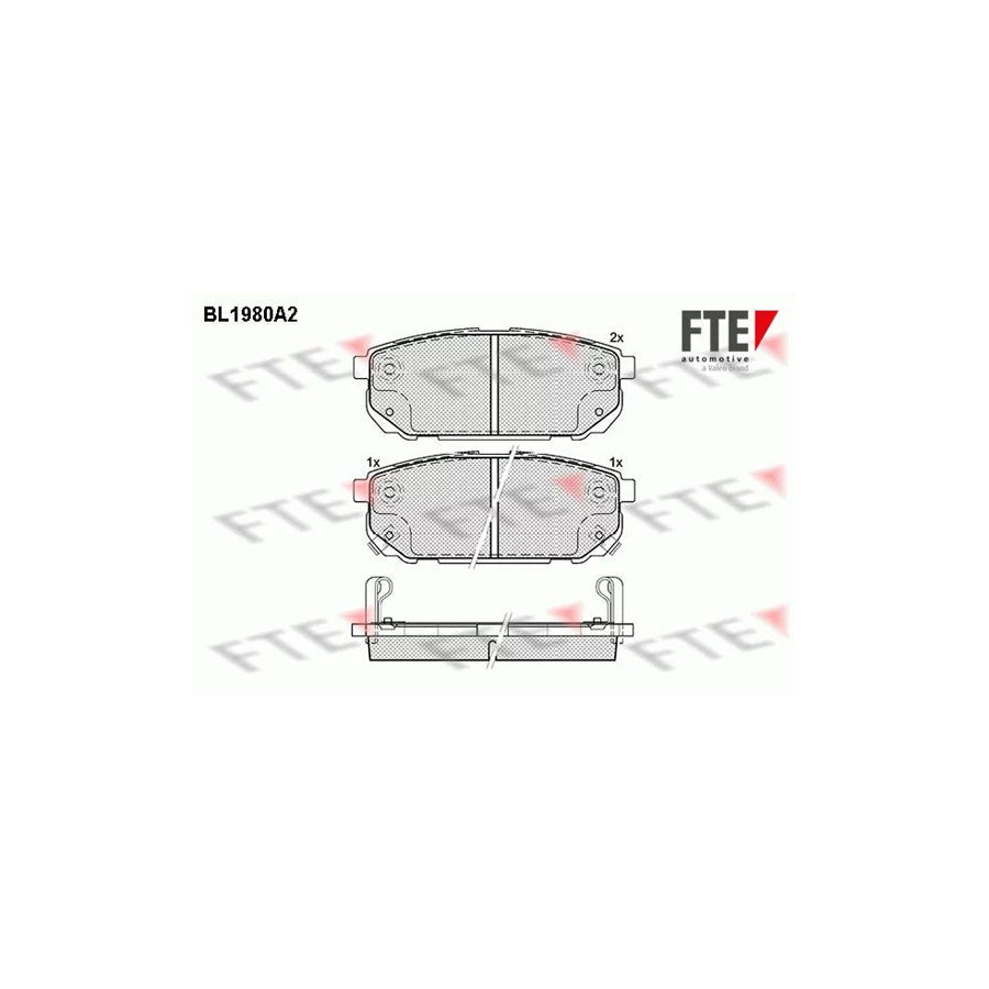 FTE Bl1980A2 Brake Pad Set for KIA Sorento I (Jc)