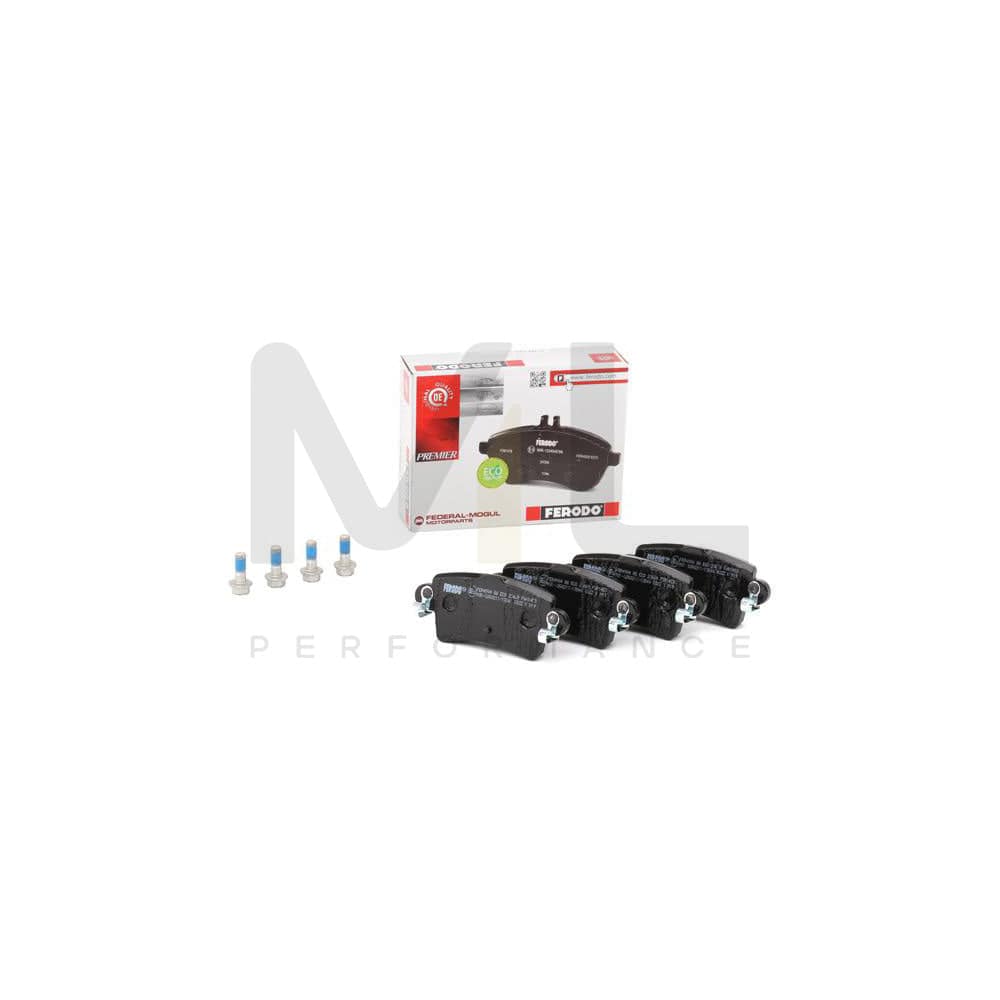 Ferodo Premier Eco Friction FVR1453 Brake Pad Set Not Prepared for Wear Indicator, With Brake Caliper Screws, With Accessories