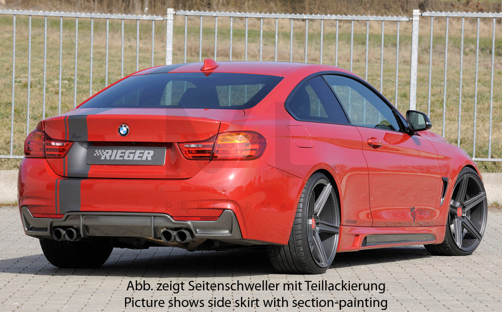 Rieger 00099244 BMW 4 Series F32 F33 Side Skirt 6 | ML Performance UK Car Parts