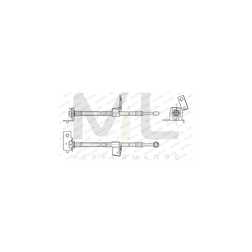 Ferodo FHY3126 Brake Hose for Hyundai Getz (Tb) 488Mm, F 10X1