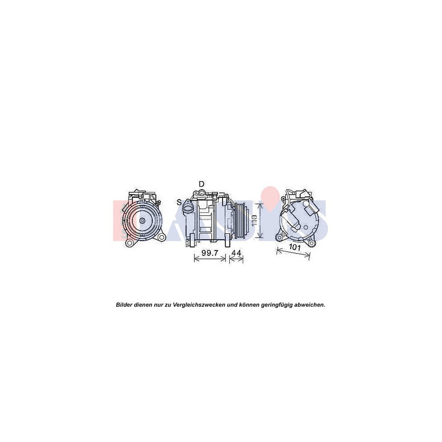 AKS Dasis 852802N Compressor, Air Conditioning