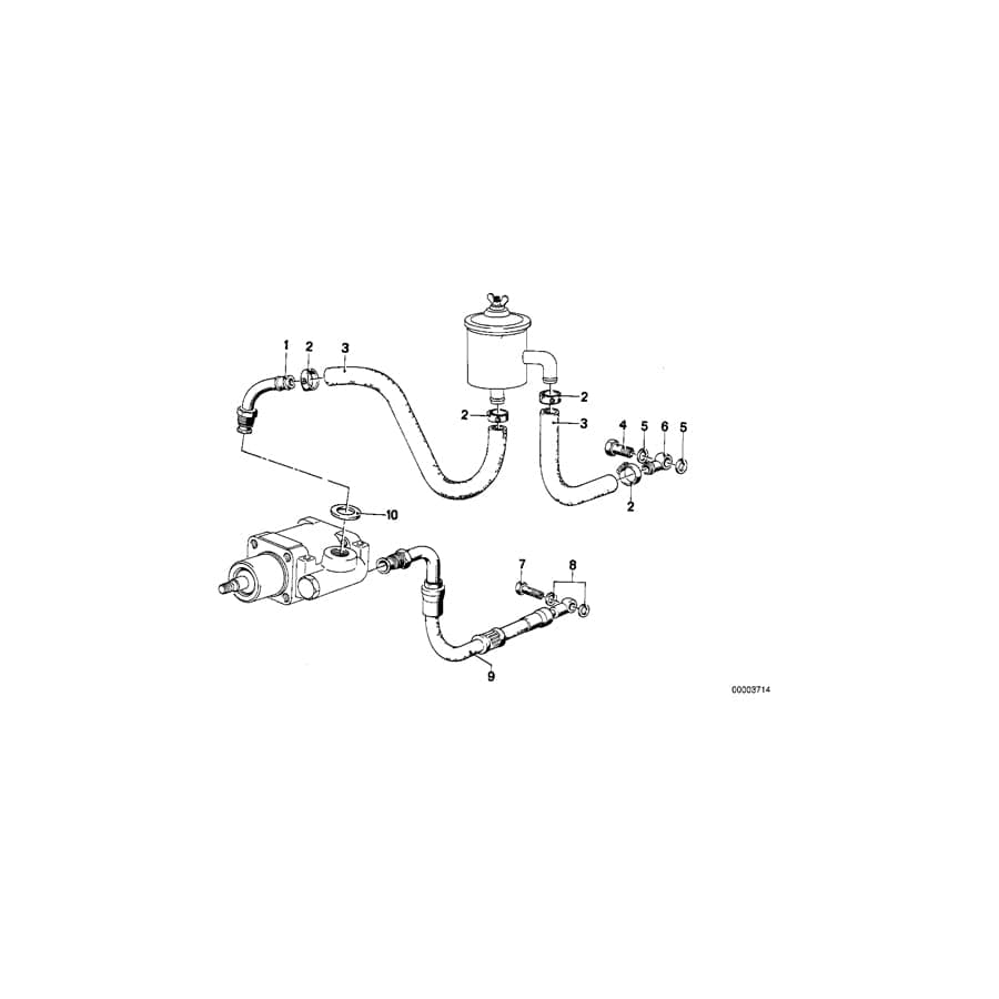 Genuine BMW 32411117188 E12 E23 Connector (Inc. 732i, 520i & 728)