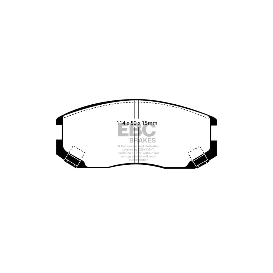 EBC PD01KF430 Daihatsu Terios Greenstuff Front Brake Pad & Plain Disc Kit  2 | ML Performance UK Car Parts