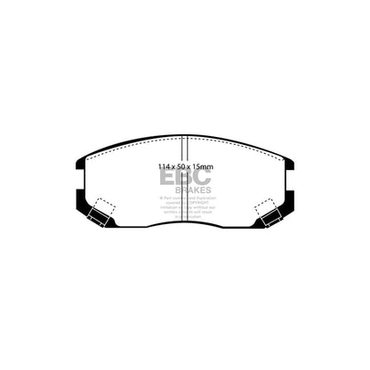 EBC PD01KF430 Daihatsu Terios Greenstuff Front Brake Pad & Plain Disc Kit  2 | ML Performance UK Car Parts