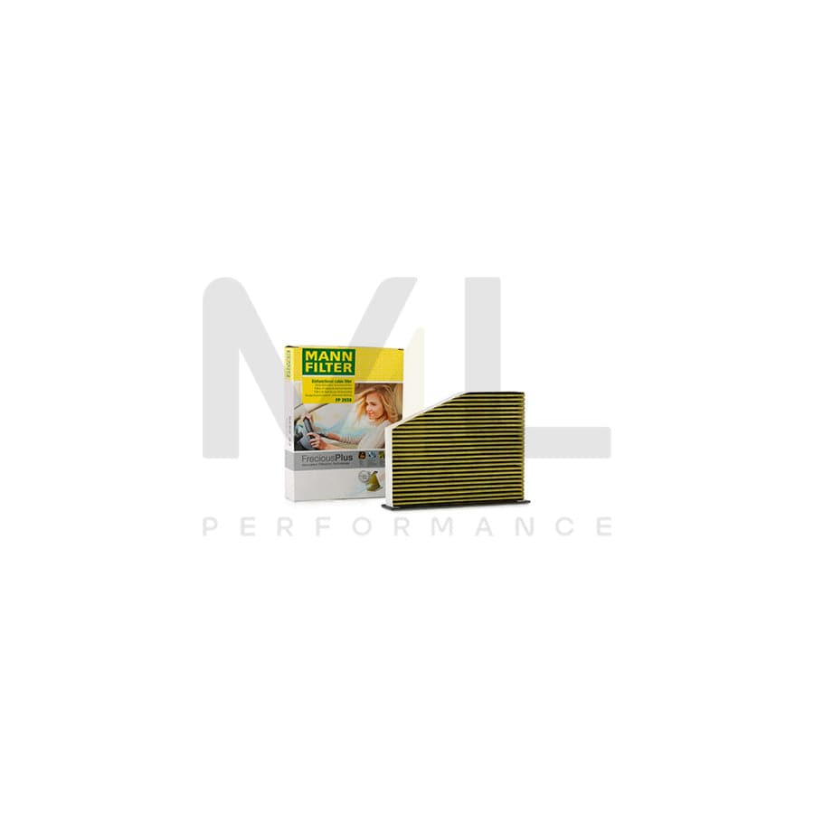 MANN-FILTER FP 2939/1 Pollen filter Activated Carbon Filter, Activated Carbon Filter with polyphenol, Particulate filter (PM 2.5), with antibacterial action, with fungicidal effect, FreciousPlus
