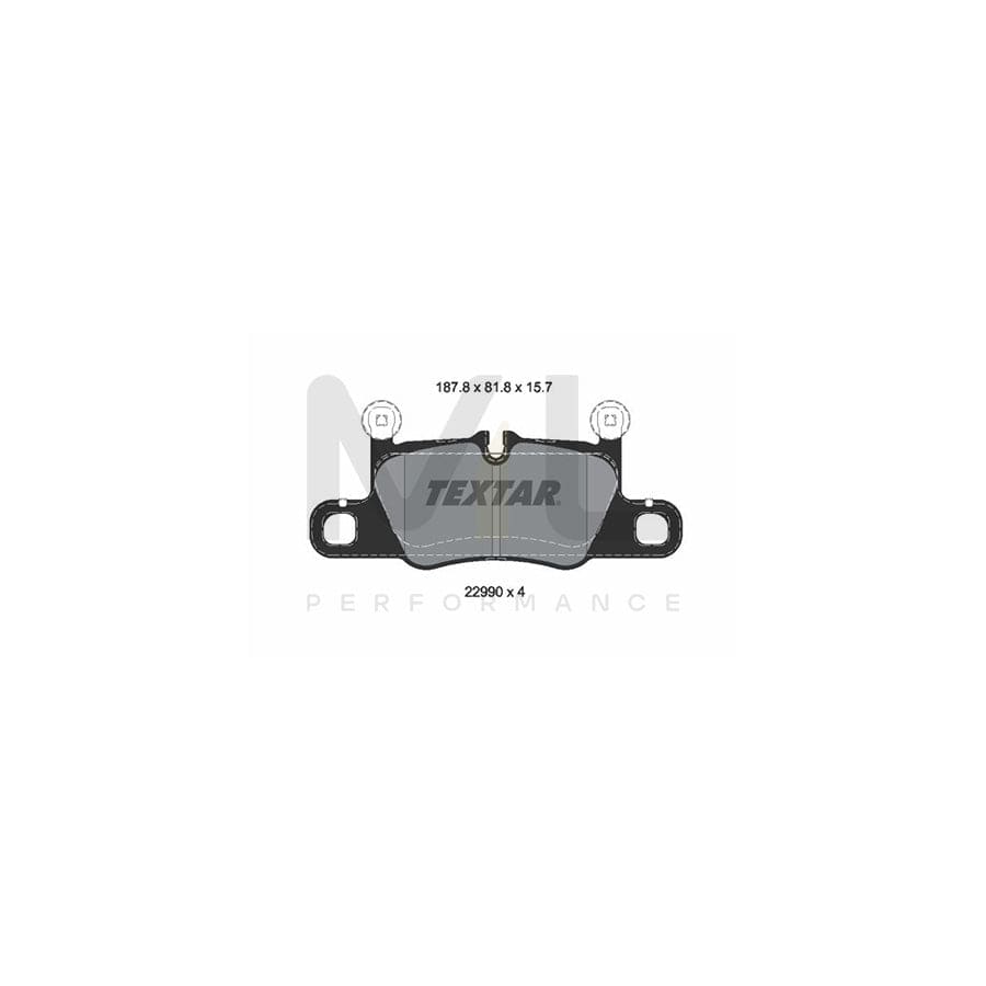 TEXTAR 2299001 Brake pad set prepared for wear indicator