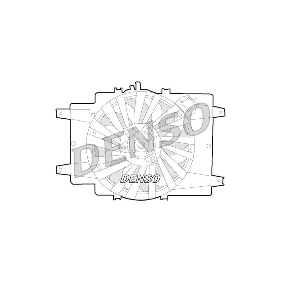 DENSO DER01008 Fan, Radiator for Alfa Romeo 147 (937)