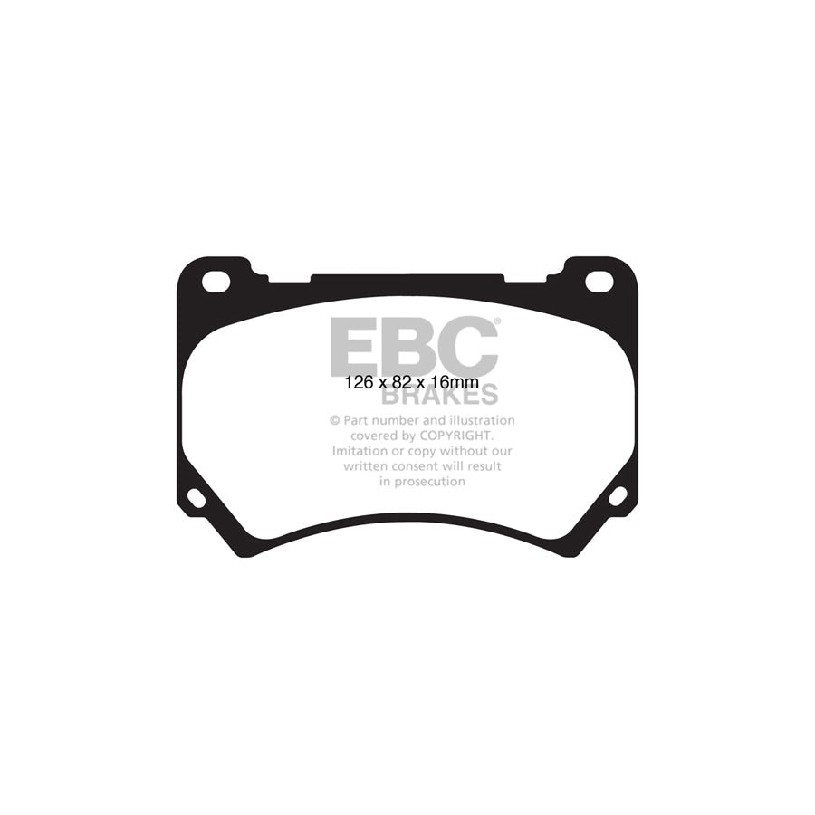 EBC DP31849C Hyundai Equus Redstuff Front Brake Pads 2 | ML Performance UK Car Parts